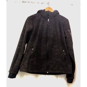Free Country Ladies Super Softshell Jacket Jet‎ Black Size Medium